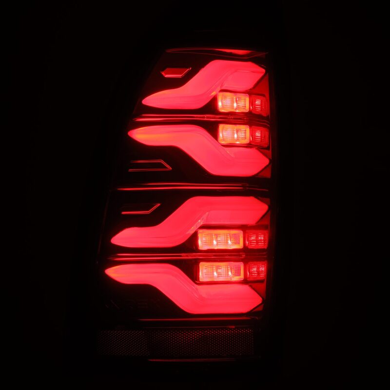 2005-2015 Tacoma Luxx-Series LED Tail Lights Black Red with Activation Light Sequential Signal - View 5 | Dirty Garage
