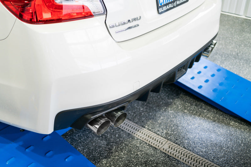 2015-2019 WRX STI 2.5" Dual Split Rear Exit w 3.5" Carbon Fiber Tips - View 4 | Dirty Garage