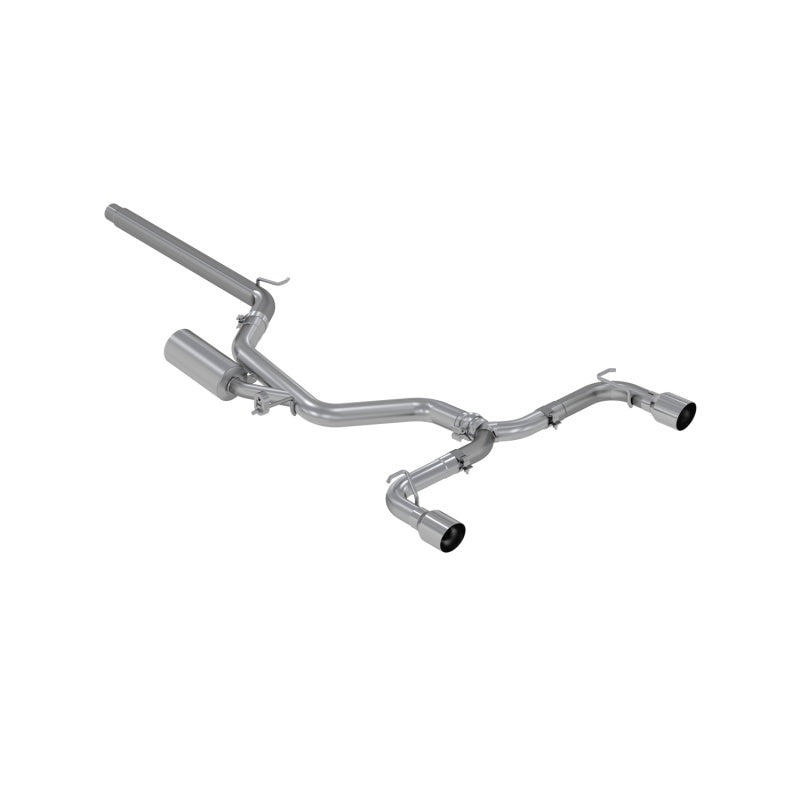 2015-2020 VW Golf GTI 2.0L Turbo 3" T304 Cat Back Exhaust Dual Split Rear Exit - View 2 | Dirty Garage