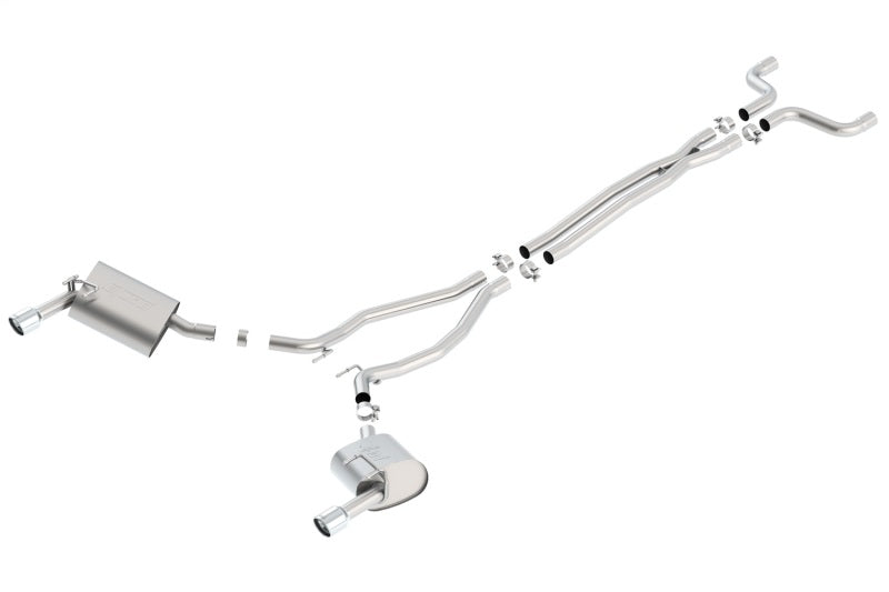 Borla 14-15 Camaro 3.6L V6 Single Split Rear Exit Touring Catback Exhaust - View 3 | Dirty Garage