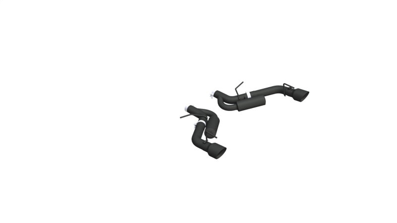 2016-2019 GM Camaro SS Dual Rear Exit Axle Back 4.5" OD Tips Black - View 2 | Dirty Garage