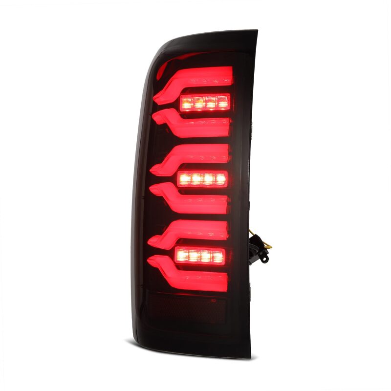 2014-2018 GM 1500 HD Luxx-Series LED Tail Lights Black Red Active Light Sequential Signal - View 7 | Dirty Garage