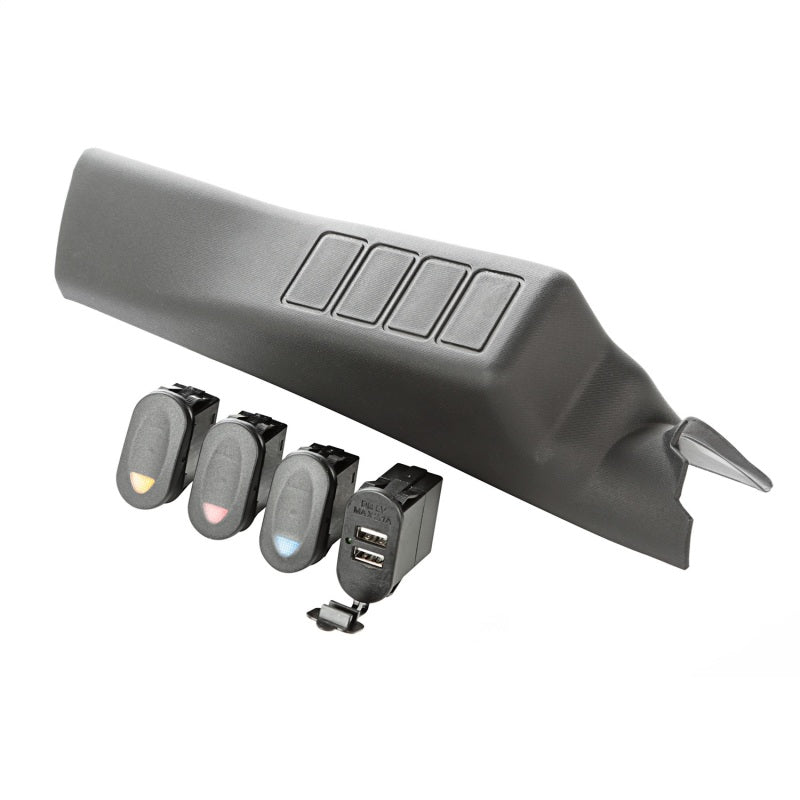 Rugged Ridge A-Pillar Pod Kit 3 Switch USB 11-18 JK/JKU - View 5 | Dirty Garage