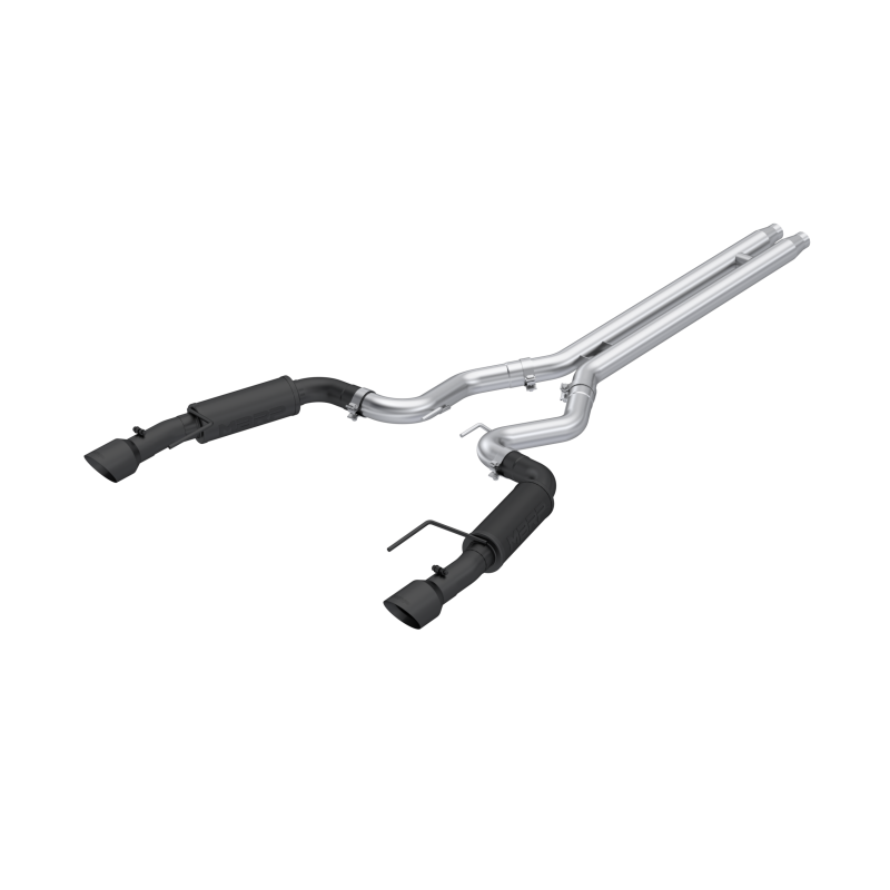 2024 Mustang GT 3" Cat-Back Dual Split Black-Coated Aluminized Steel - View 2 | Dirty Garage