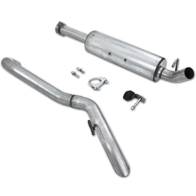 2004-2006 Wrangler Unlimited 4.0L I-6 Cat Back Single Aluminized Exhaust - View 4 | Dirty Garage