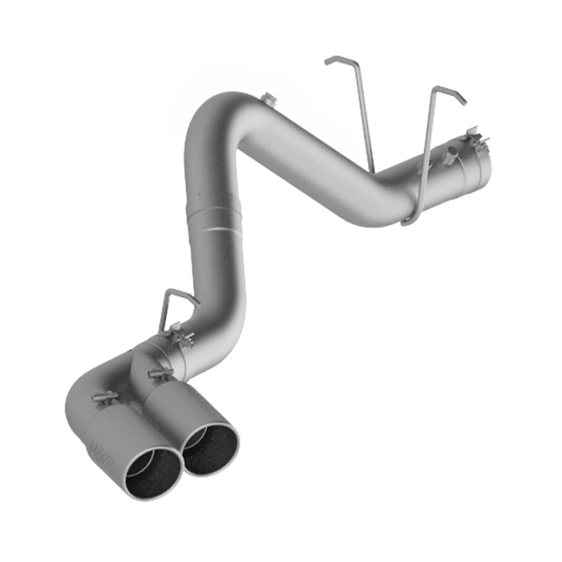2011-2015 GM HD 4" Filter Back Dual Outlet Single Side Alum Exhaust System | Dirty Garage