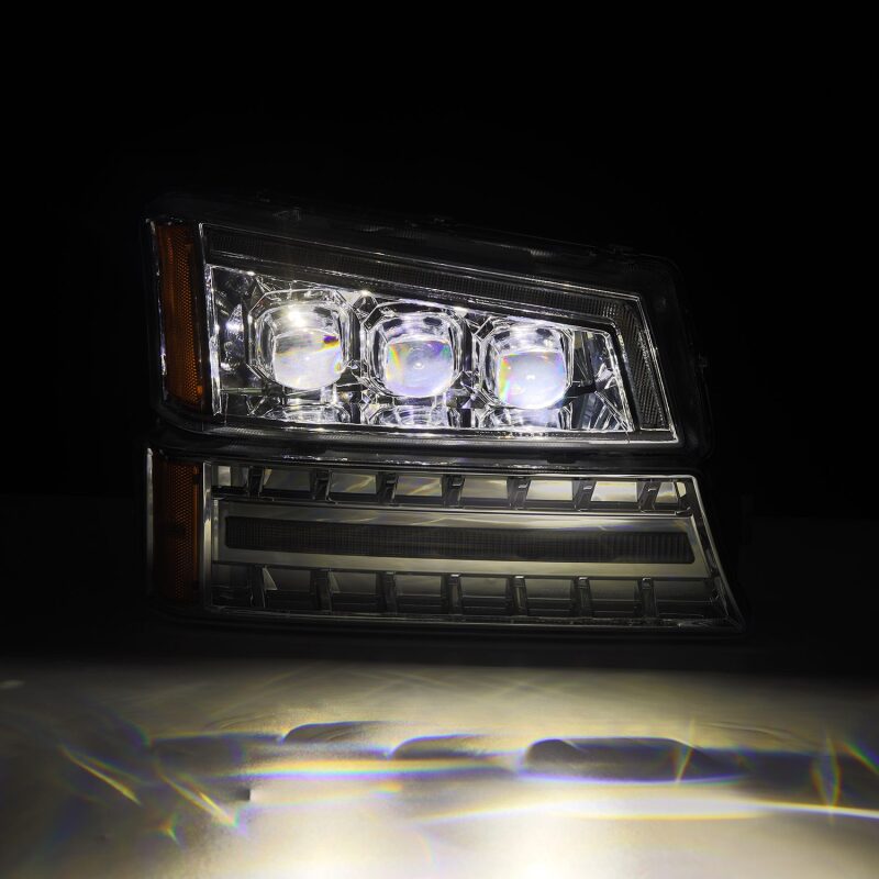 2003-2006 GM HD Avalanche Chrome Nova-Series LED Projector Headlights - View 6 | Dirty Garage