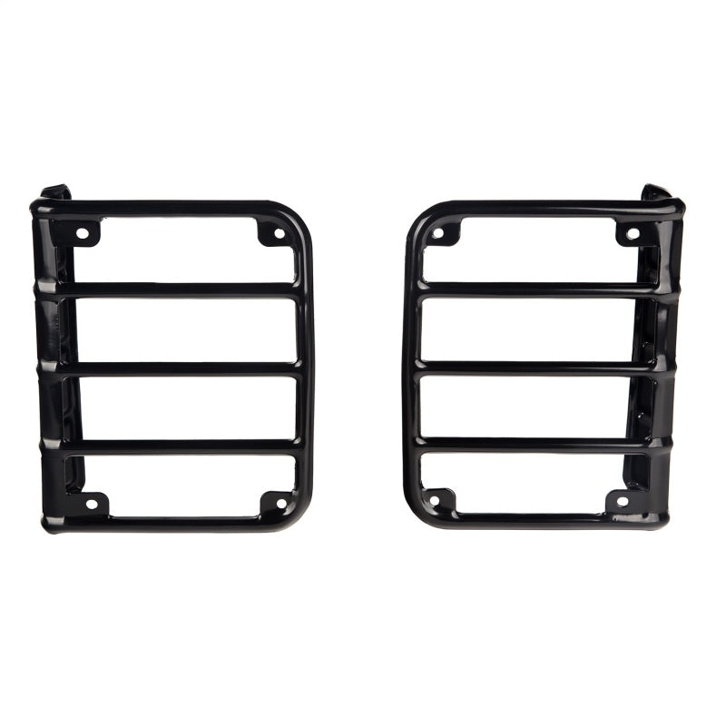 Rugged Ridge 07-18 Jeep Wrangler Black Tail Light Euro Guards - View 2 | Dirty Garage