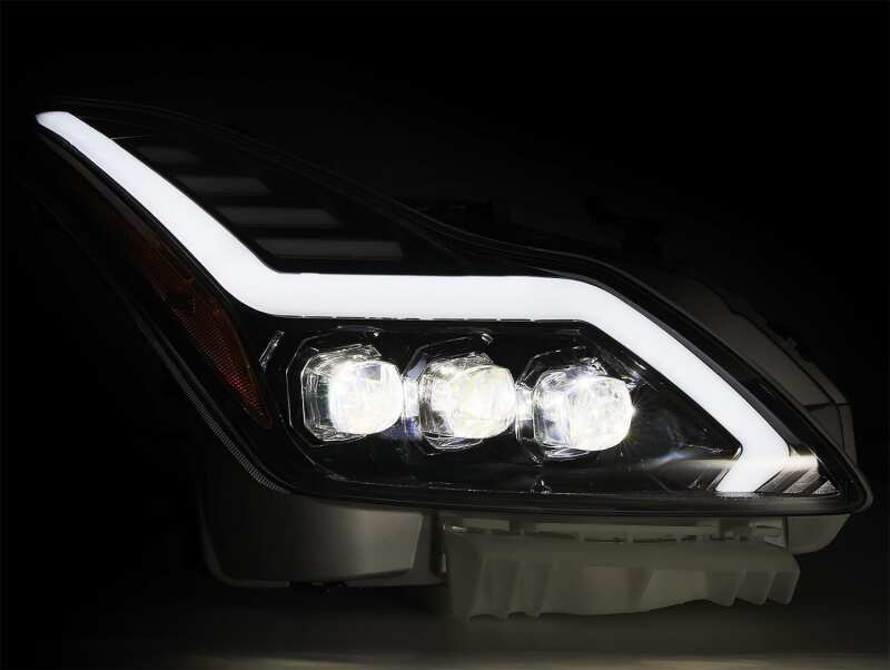 2008-2015 G37 Q60 Nova-Series LED Projector Jet Black Headlights Active Light Sequential Signal - View 4 | Dirty Garage