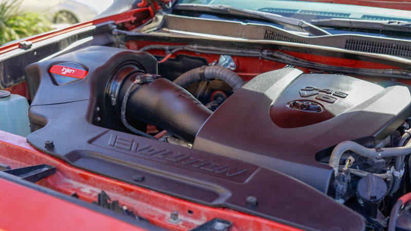 2016-2020 Tacoma Evolution Cold Air Intake System 8 Layer Cotton Gauze Air Filter - View 9 | Dirty Garage