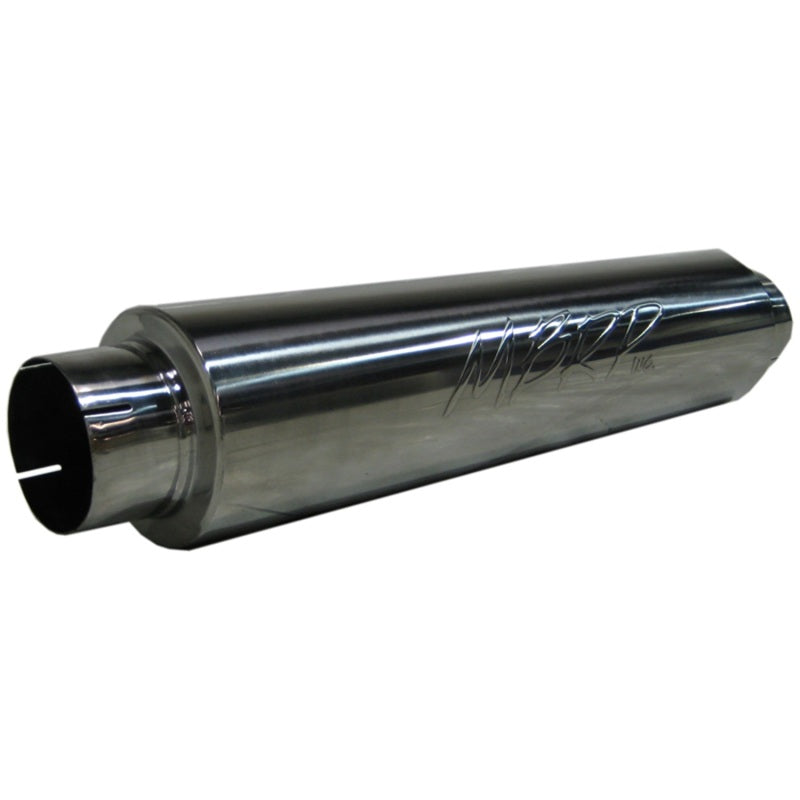 Universal 30 Overall Length Muffler 4" Inlet Outlet 24 Body T409 - View 2 | Dirty Garage