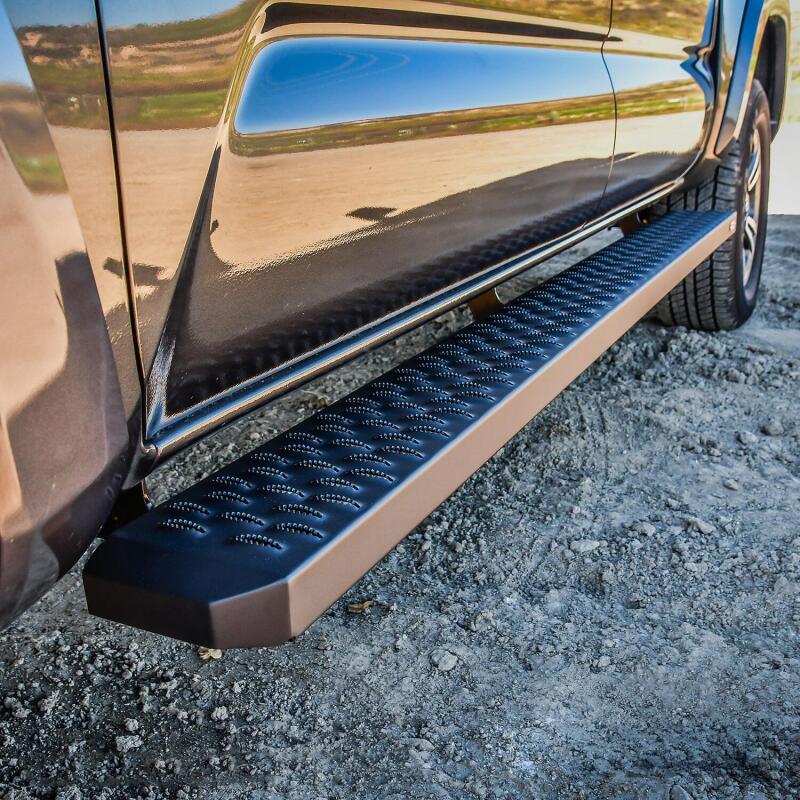Universal 79" Black Grate Steps Running Boards - View 5 | Dirty Garage