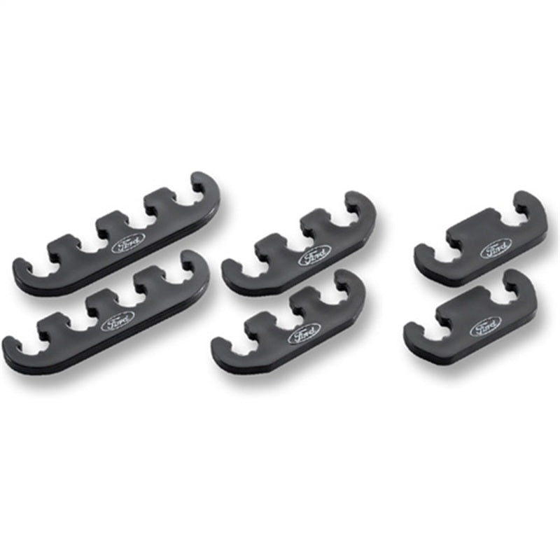Universal Wire Dividers 4 to 3 to 2 - Black w/White Ford Logo - View 2 | Dirty Garage