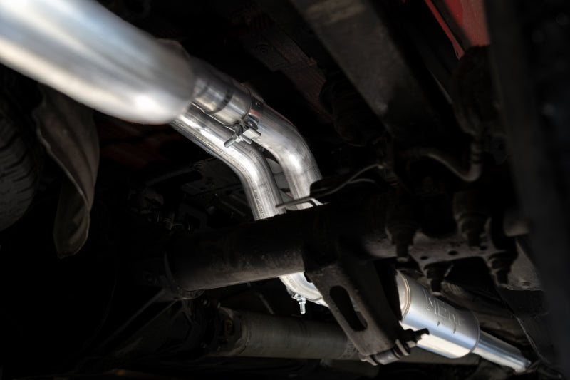 MBRP 2019+ Chevrolet Silverado 1500 / 2019+ GMC Sierra 1500 T304 SS 3in Armor Pro Cat-Back Exhaust - View 3 | Dirty Garage