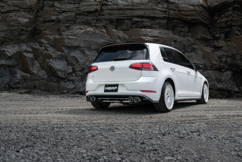 2015-2019 VW Golf R 3" T304 Cat Back Exhaust Carbon Fiber Tips - View 14 | Dirty Garage