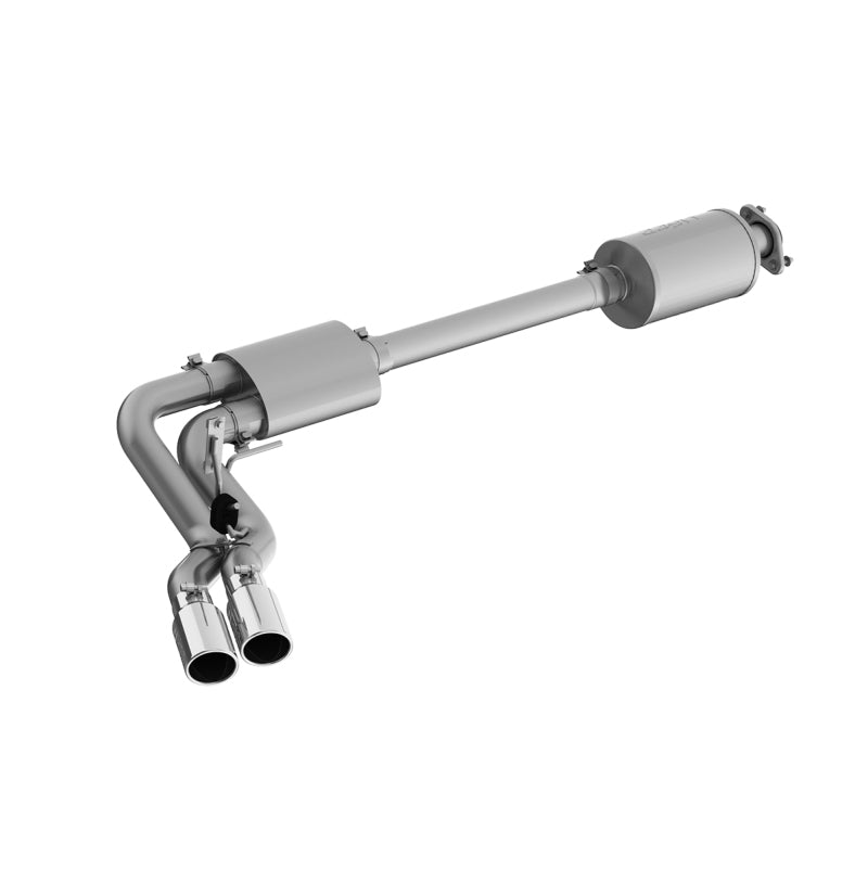 2015-2020 F-150 T409 Pre-Axle 4" OD Dual Outlet 3" Cat Back Exhaust - View 4 | Dirty Garage