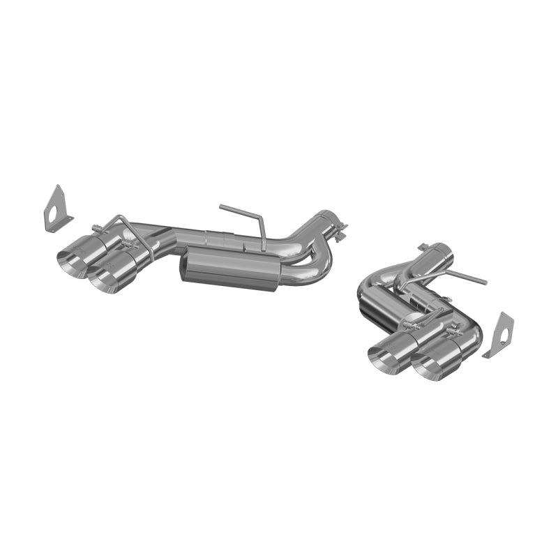2016-2024 GM Camaro 6.2L 3" Race Dual Axle Back 4" Quad Polished Tips - View 2 | Dirty Garage