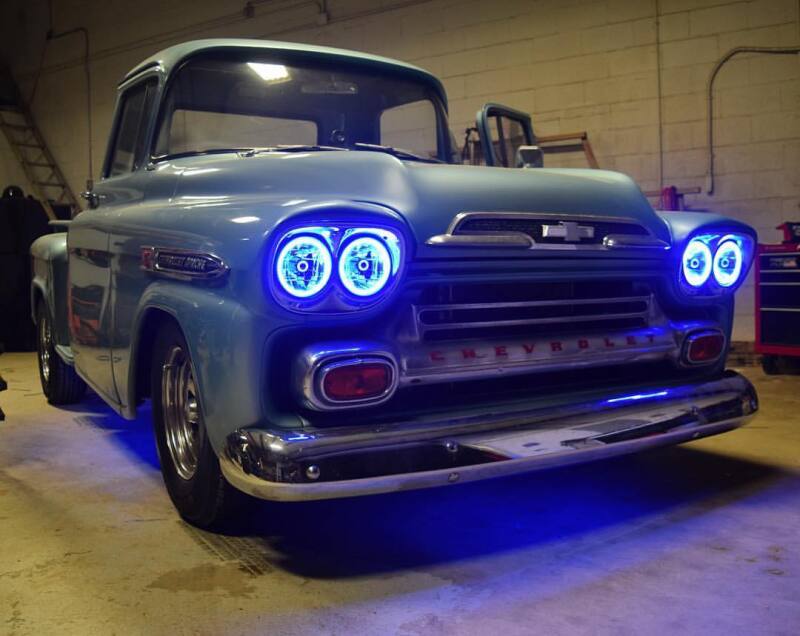 Universal Red Halo Pre-Installed Lights 5.75" Sealed Beam - View 9 | Dirty Garage