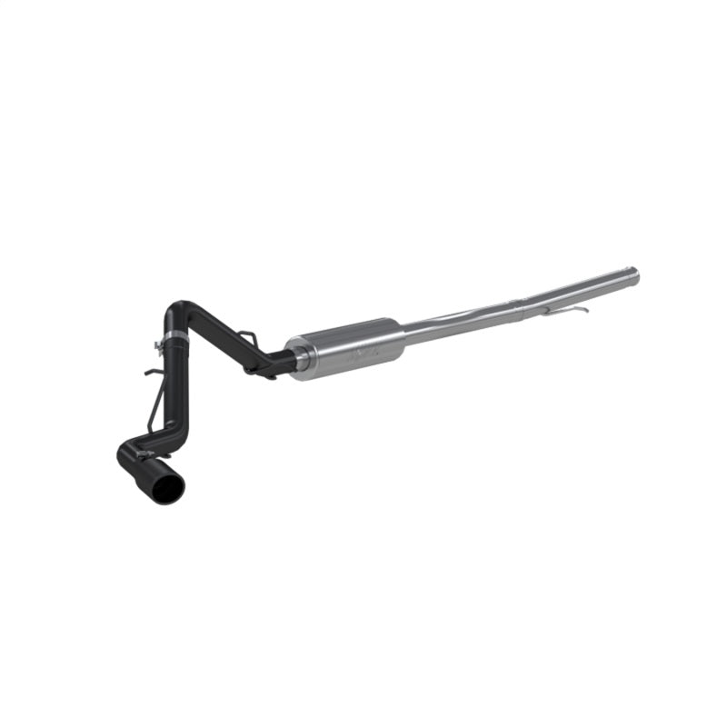 2019 GM 1500 3 in Cat Back Single Side Black Coated - View 3 | Dirty Garage