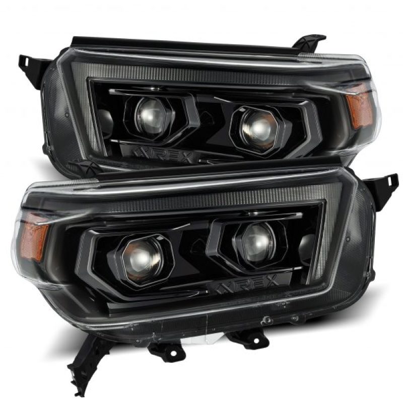 2010-2013 4Runner Luxx-Series LED Projector Alpha Black Headlights Sequential Signal DRL - View 5 | Dirty Garage