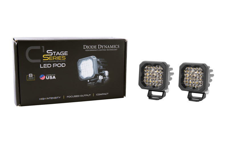 Universal Stage Series C1R White Flood Standard LED Pod Pair - View 2 | Dirty Garage