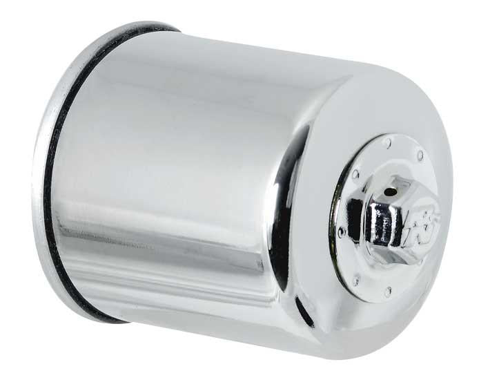 Universal Honda/Kawasaki/Yamaha/Polaris/Victory 2.688in OD x 3.344in H Oil Filter - Chrome - View 4 | Dirty Garage