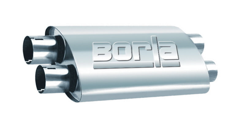 Borla 2.50in Dual In/Out 19in x 9.5in x 4in PRO-XS Muffler - View 4 | Dirty Garage