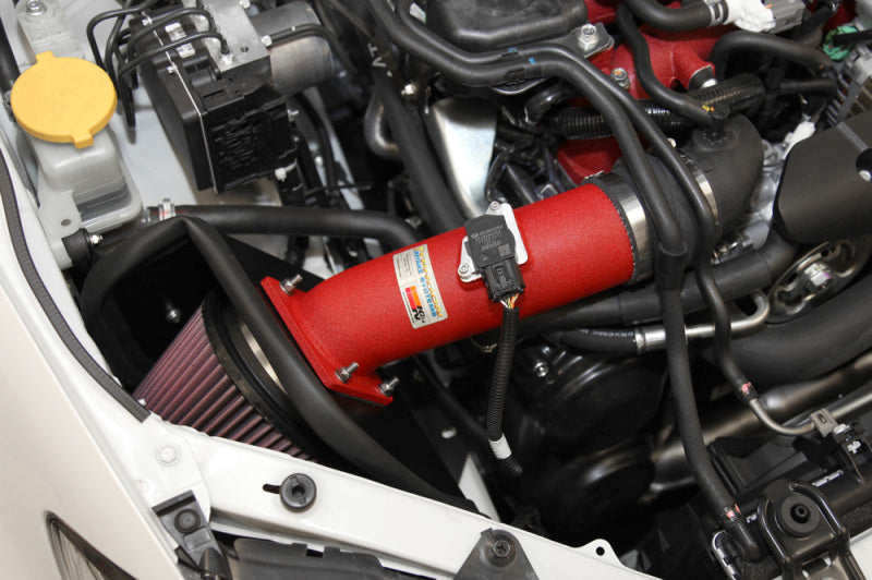 2008-2011 WRX/STi 2.5L H4 Red Typhoon Short Ram Intake - View 4 | Dirty Garage