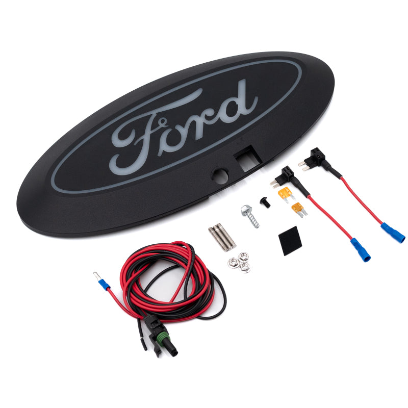 2023-2026 Super Duty Front Luminix Ford Led Grille Emblems - View 2 | Dirty Garage