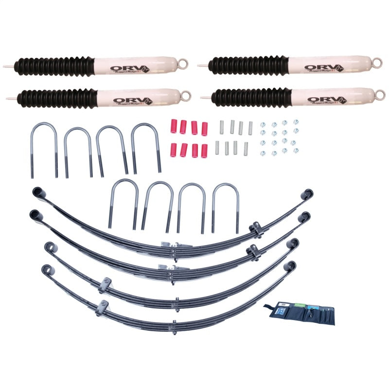 Rugged Ridge 4" Lift Kit with Shocks 55-75 Jeep CJ - View 2 | Dirty Garage