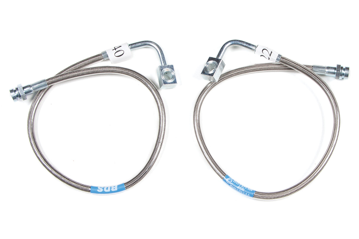 2007-2018 Jeep JK 4-6.5" Front Stainless Brake Lines | Dirty Garage