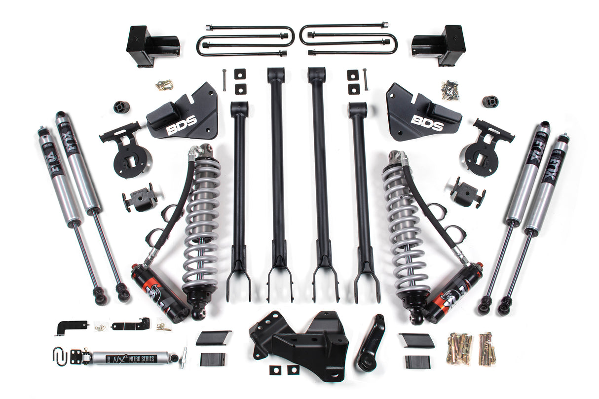 2017-2019 Super Duty Lift 4-Link Fox 2.5 PE Coil-Over Conversion 4" Lift Kit | Dirty Garage