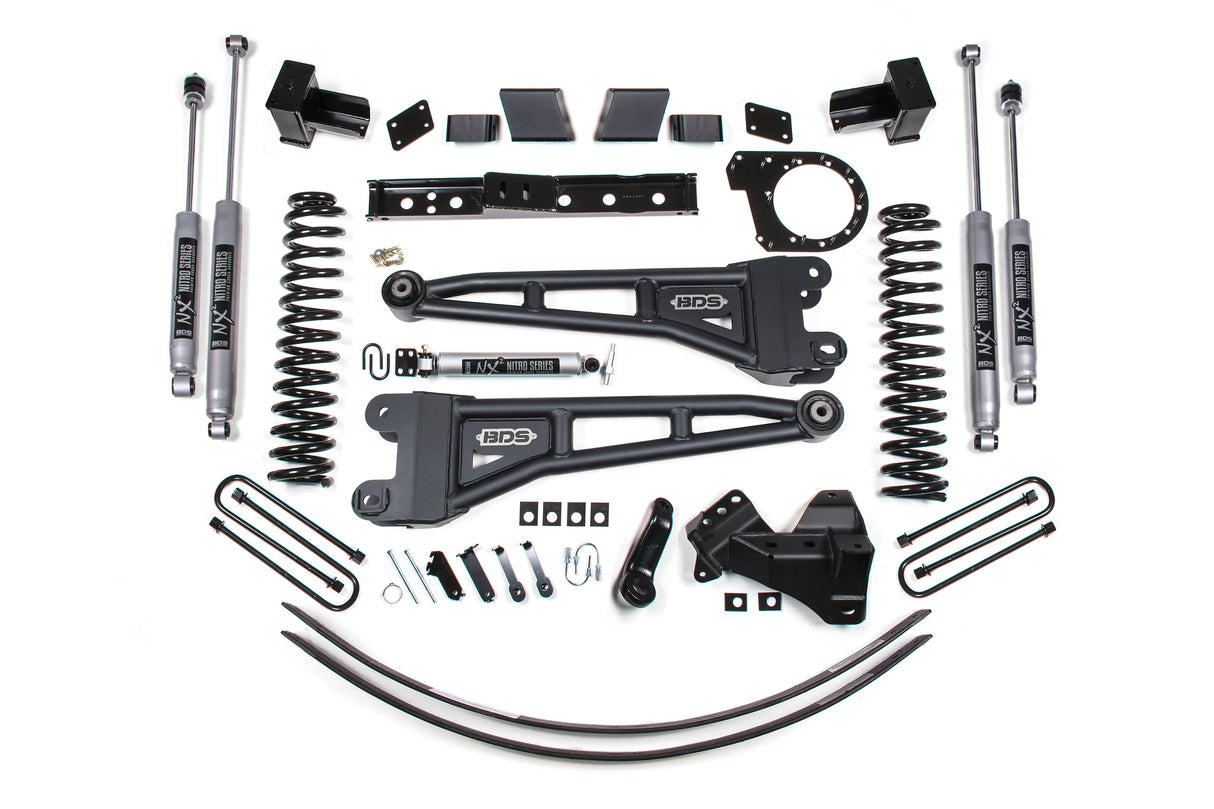 2017-2019 F-250/F-350 6" Radius Arm Suspension System Rear Block | Dirty Garage