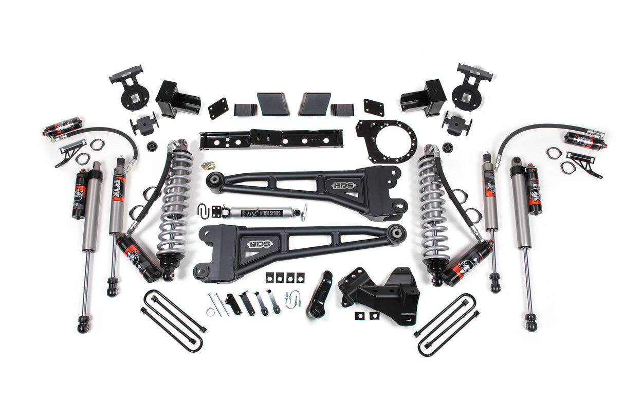 2017-2019 Super Duty 6" Radius Arm 4-Link FOX 2.5 Coil-Over | Dirty Garage