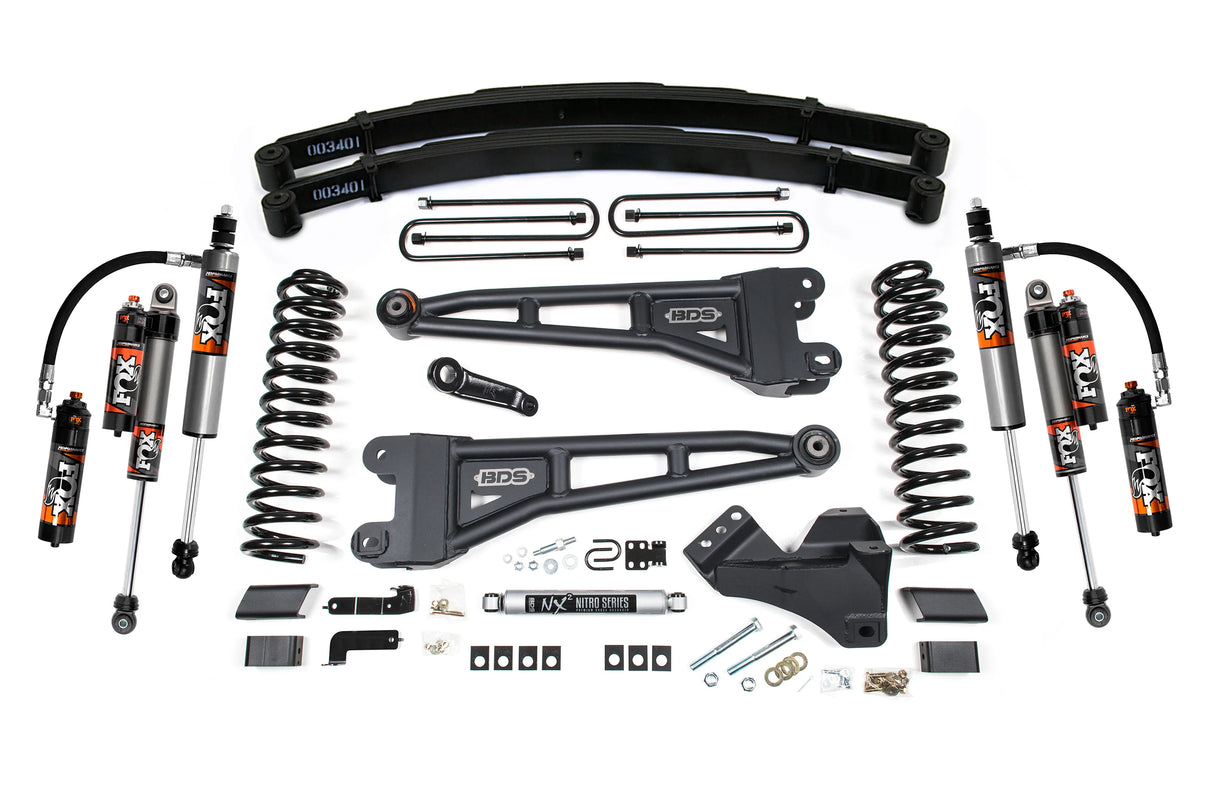 2017-2019 Super Duty 4" Radius Arm Lift Kit w/ Fox 2.5 PE Shocks | Dirty Garage