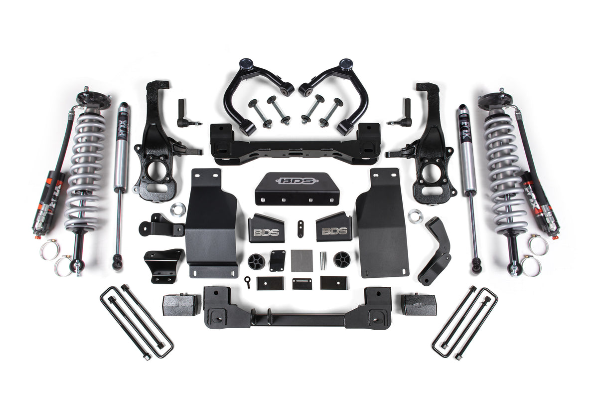 2019-2024 GM 1500 4" Lift FOX 2.5 Coilover Suspension System | Dirty Garage