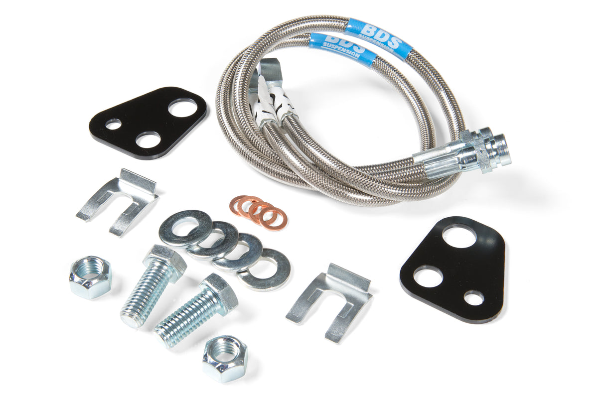 2006-2016 Ram 1500 6" Lift Front Stainless Brake Line Kit | Dirty Garage