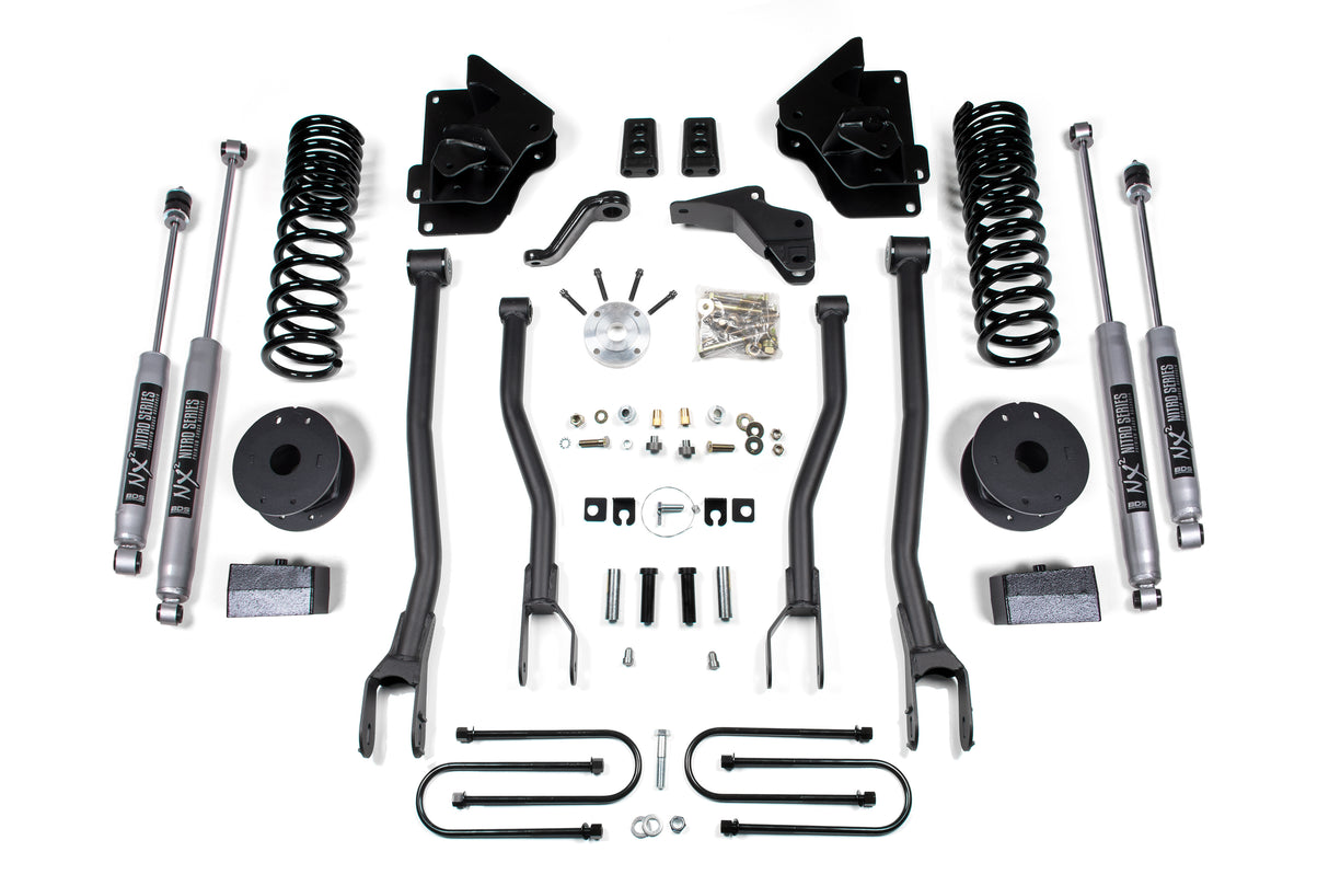 2013-2018 Ram 3500 4" Lift 4-Link Air Bag Fox Shocks | Dirty Garage