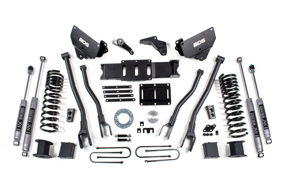 2013-2018 Ram 3500 5.5" 4-Link Air Bag Lift Fox Shocks | Dirty Garage