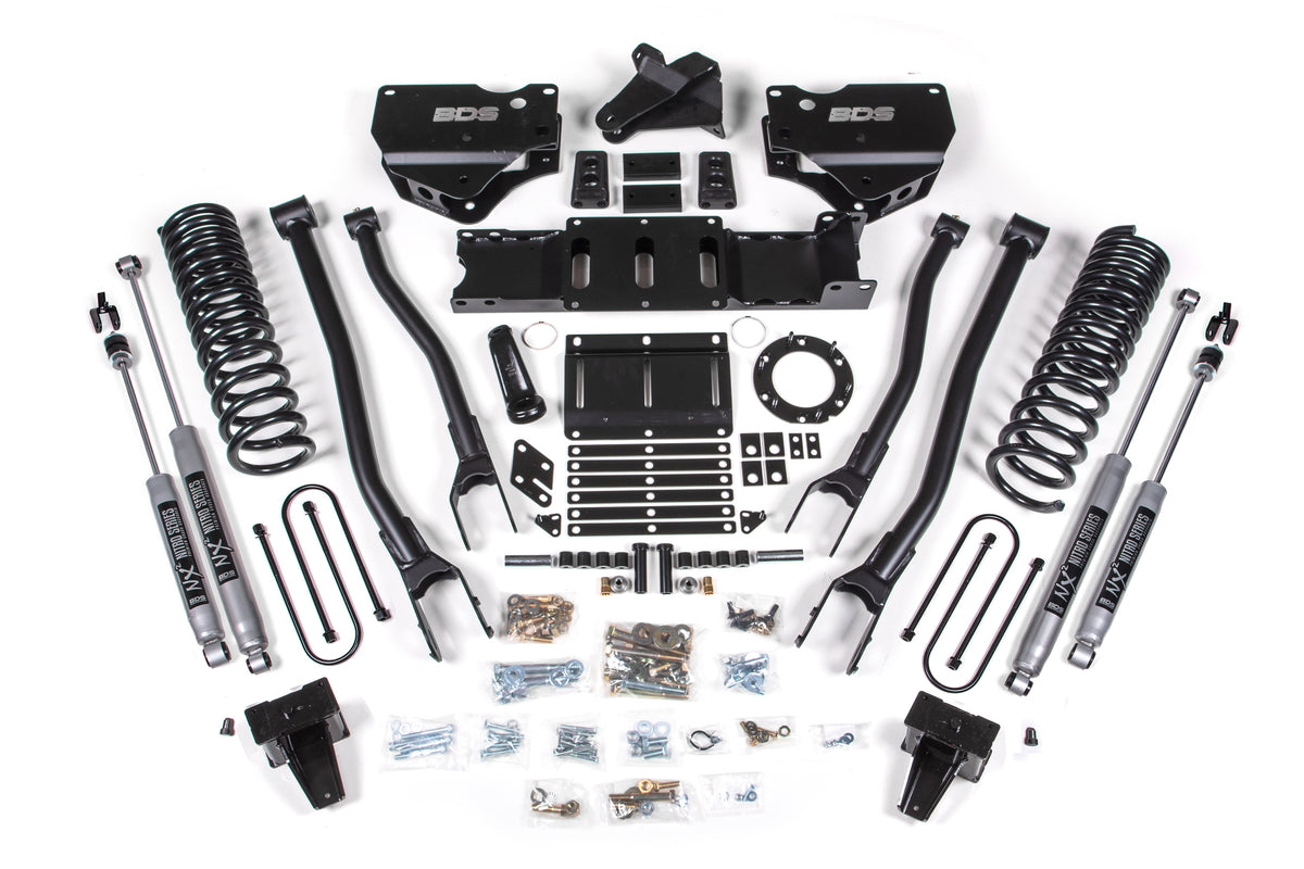 2019-2024 Ram 3500 5.5" Lift 4-Link Gas Fox Shocks | Dirty Garage