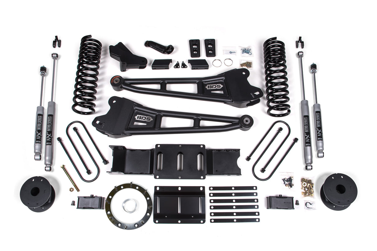 2019-2024 Ram 3500 4" Lift Radius Arm NX2 Shocks | Dirty Garage