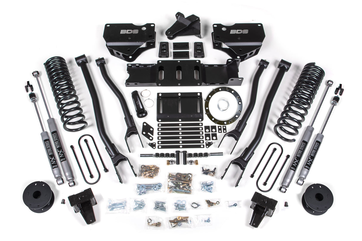 2019-2024 Ram 3500 6" 4-Link Diesel Lift with 5" Rear Block Air Bag | Dirty Garage