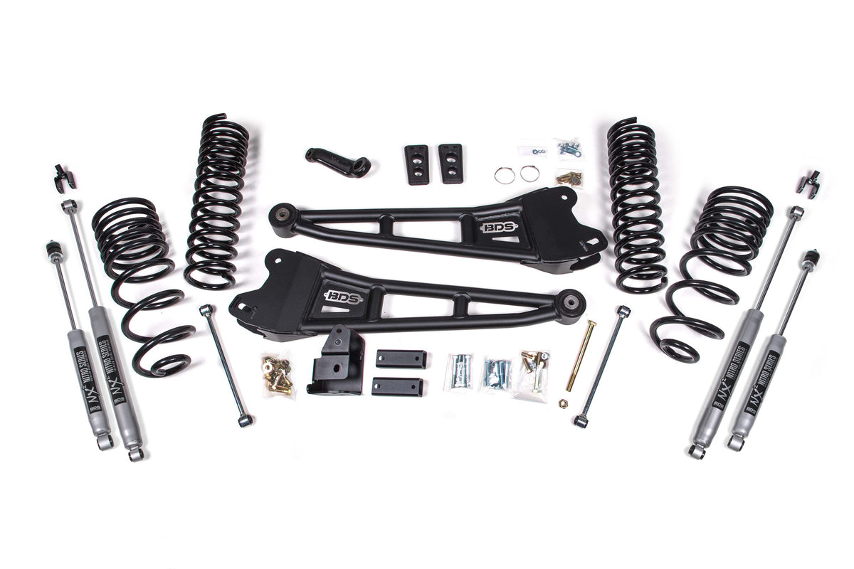 2014-2018 Ram 2500 4" Radius Arm Lift Diesel Fox 2.5" Rear Springs | Dirty Garage