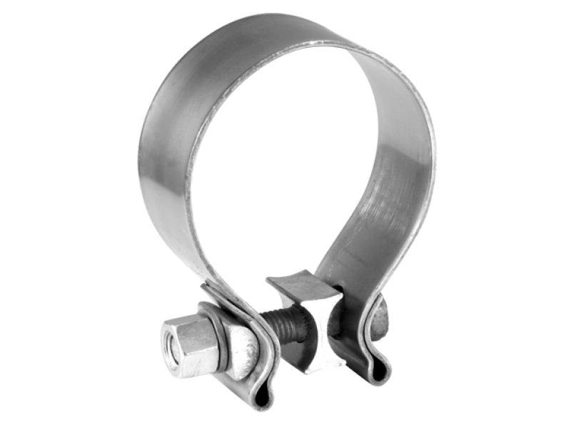 Borla Universal 2.25in (57mm) Stainless Steel Half Moon Clamp - View 3 | Dirty Garage