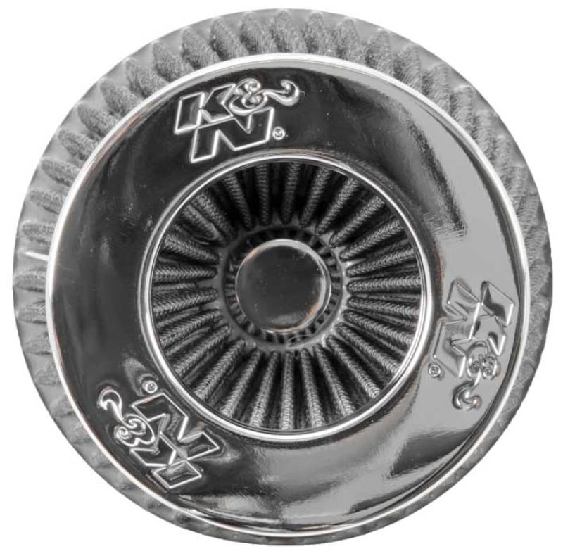 Universal Filter Chrome Round Tapered White - 4in Flange ID x 1.125in Flange Length x 5.5in H - View 13 | Dirty Garage