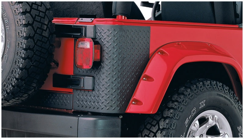 1997-2006 Wrangler Black Trail Armor Rear Corners | Dirty Garage