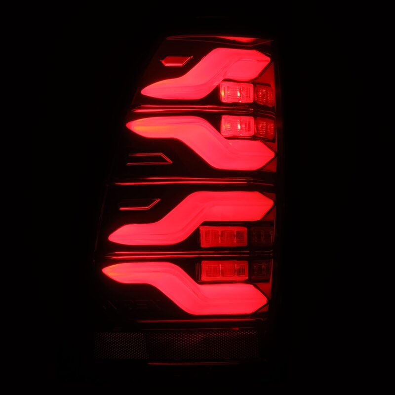 2005-2015 Tacoma Luxx-Series LED Tail Lights Black Red with Activation Light Sequential Signal - View 6 | Dirty Garage