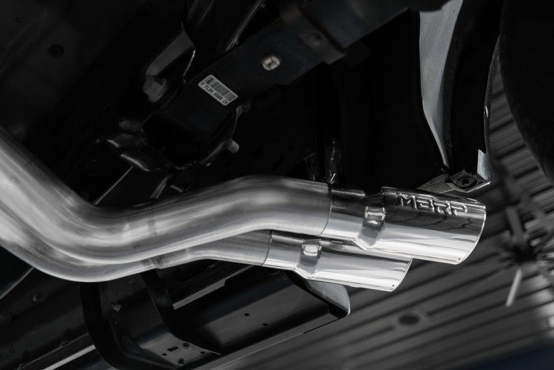 2015-2020 F-150 T304 Pre-Axle 4" OD Dual Outlet 3" Cat Back Exhaust - View 6 | Dirty Garage