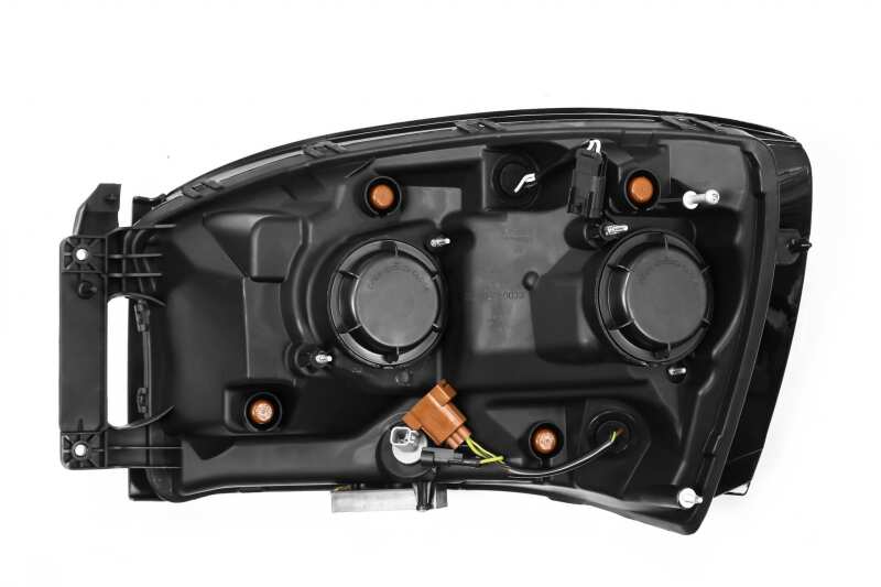 2006-2008 Ram HD Luxx-Series LED Projector Chrome Headlights Sequential Signal DRL - View 4 | Dirty Garage