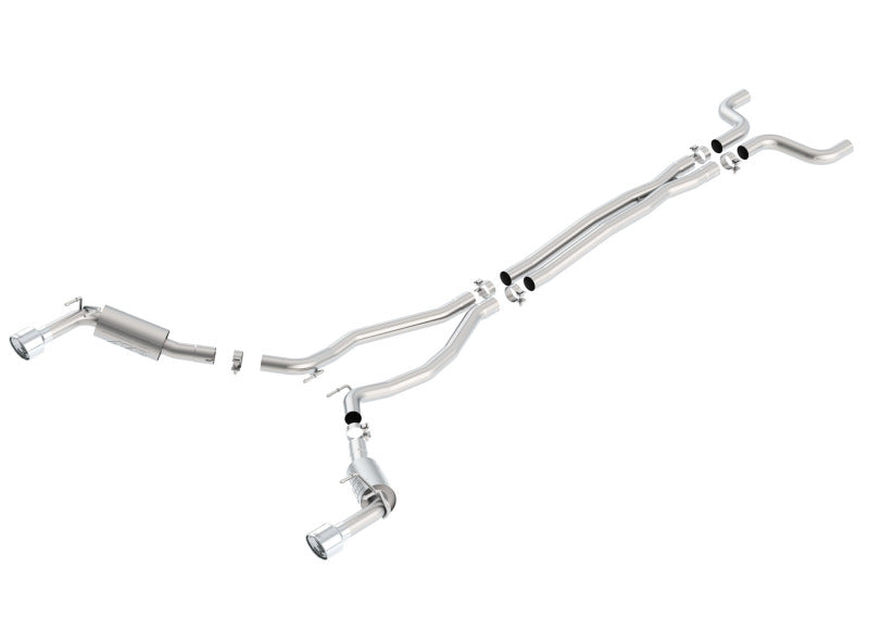 Borla 14-15 Chevy Camaro SS 6.2L V8 Single Split Rear Exit ATAK Catback Exhaust - View 4 | Dirty Garage